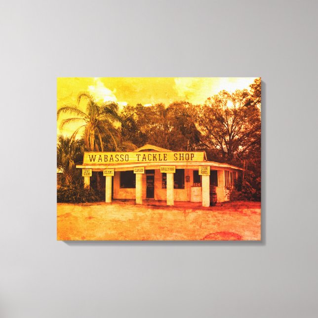 Wabasso Tackle Shop Canvastryck (Framsida)
