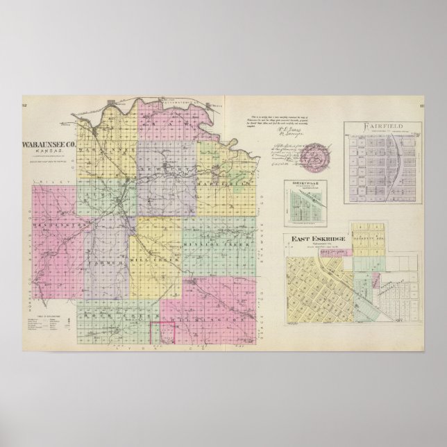Wabaunsee County, Kansas Poster (Framsidan)