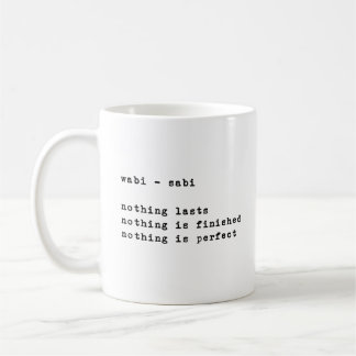 Wabi Sabi | Minimalistcitat för inspiration Kaffemugg