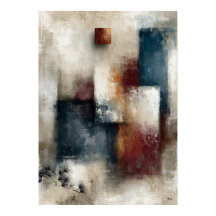Wabi-Sabi Tallrik Modern Japansk Abstrakt Vägg 