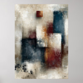 Wabi-Sabi Tallrik Modern Japansk Abstrakt Vägg  Poster