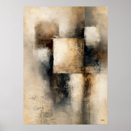 Wabi-Sabi Tyst Inriktning Modern Japansk Abstrakt Poster