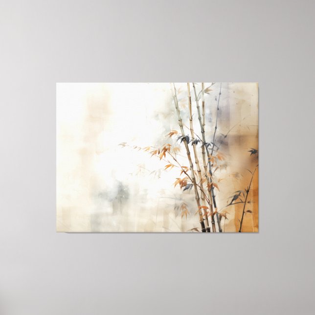 Wabisabi Aesthetic Bamboo Canvastryck (Framsida)