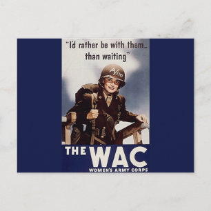 WAC Rekrytering Poster Vykort