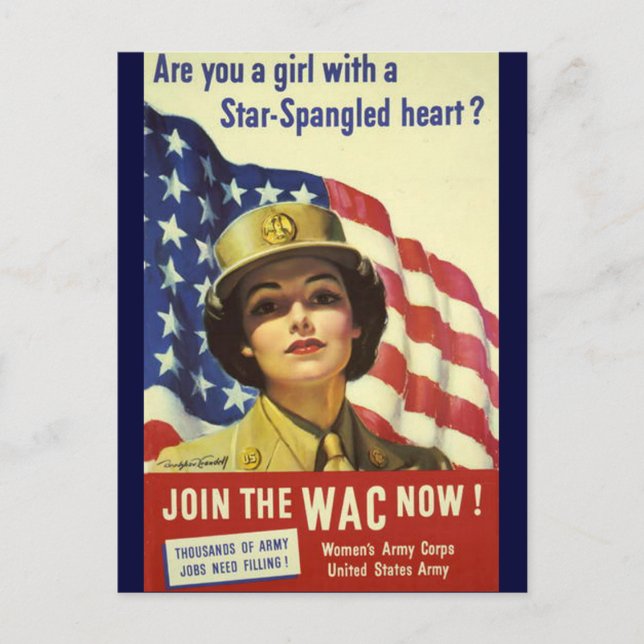 WAC-rekrytering Poster Vykort (Framsida)