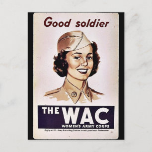 Wac Womens Army Corps Vykort