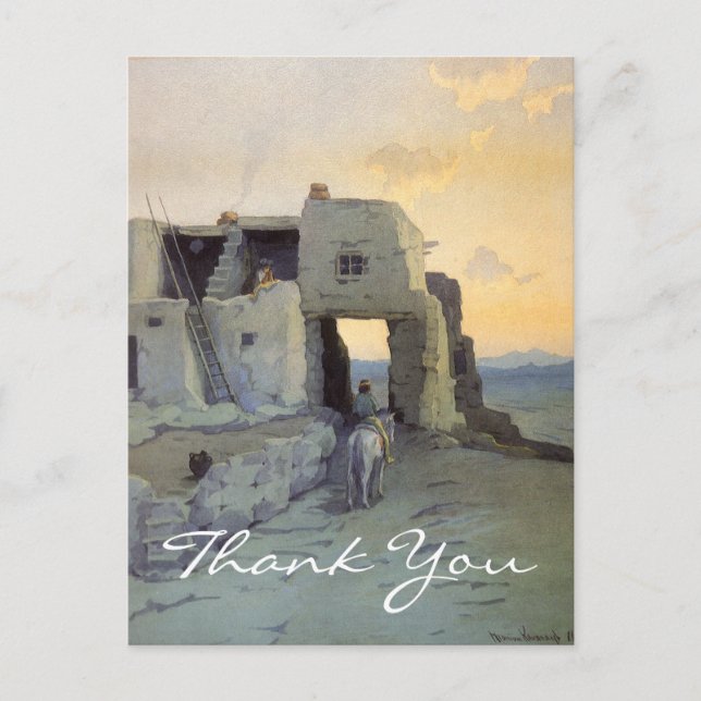 Wachtel's Evening, Pueblo of Walpi Vykort (Framsida)