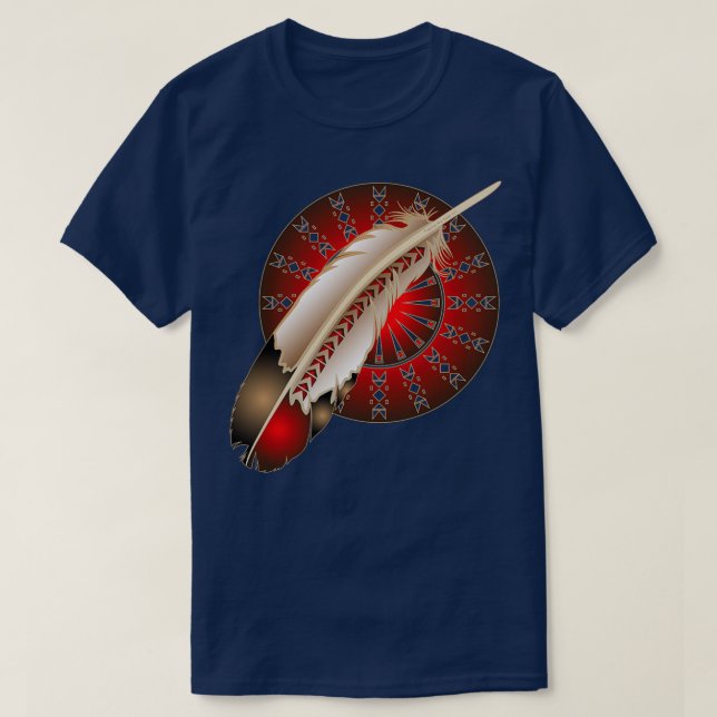 Wacipi Pow Wow Red  T Shirt (Design framsida)