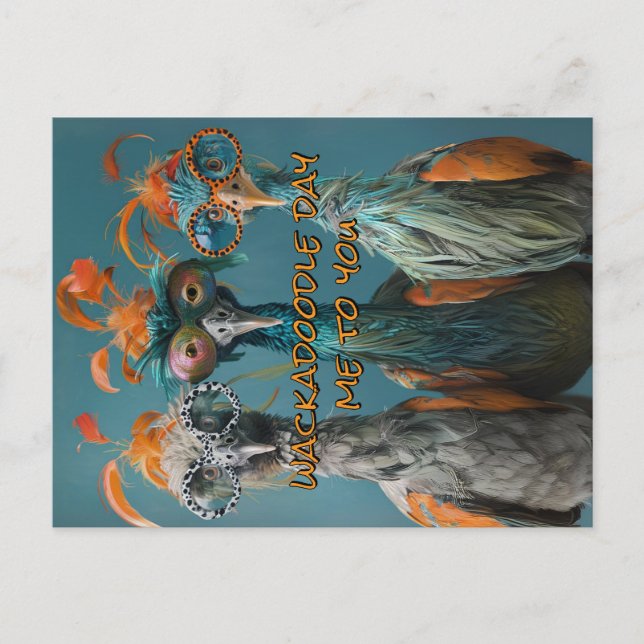 Wackadoodle-dagen från mig till dig vykort (Framsida)