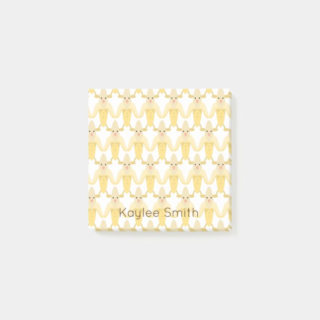 Wacky Dancing Banana Kawaii Post-it Block (Framsida)