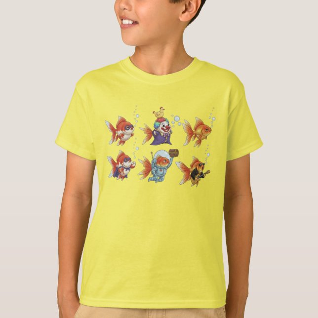 Wacky Goldfish Clown T Shirt (Framsida)