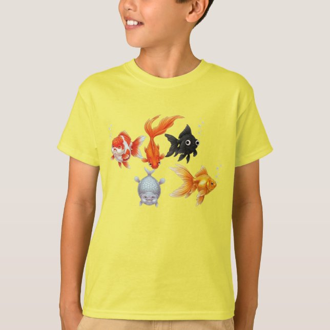 Wacky Goldfish T Shirt (Framsida)