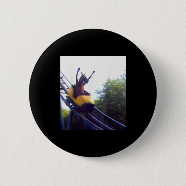 Wacky Horse Riding Roller Coaster Meme Internet Fu Knapp (Framsida)