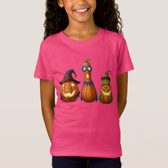 Wacky Pumpkins 2 T Shirt (Framsida)