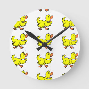 "WACKY QUACKY DUCKY" CLOCK RUND KLOCKA
