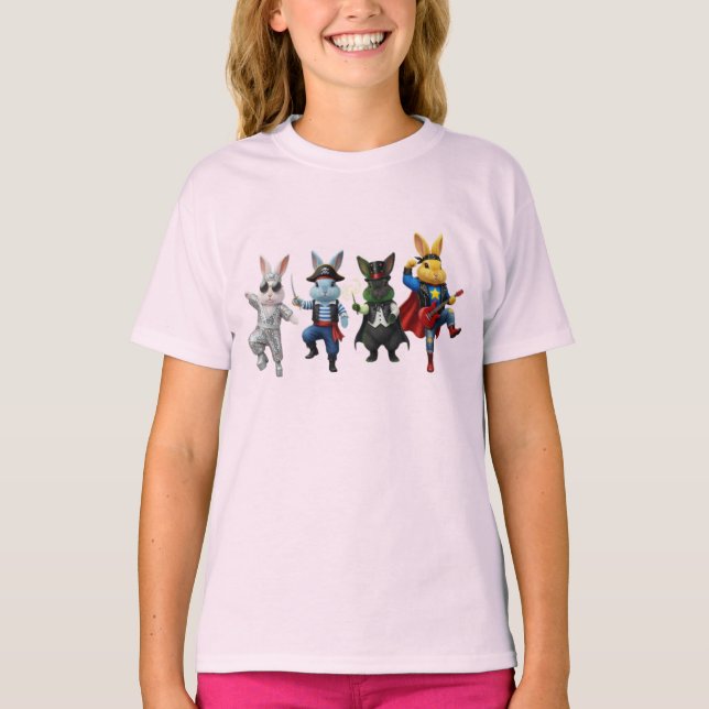 Wacky Rabbits Pirat T Shirt (Framsida)