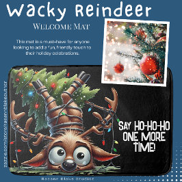 Wacky Reindeer Bath Mat Badrumsmatta