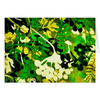 Wacky Retro Blommigt 1 Hälsningskort
