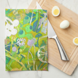 Wacky Retro Blommigt 2 Kökshandduk