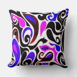 Wacky Retro Swirl Kudde