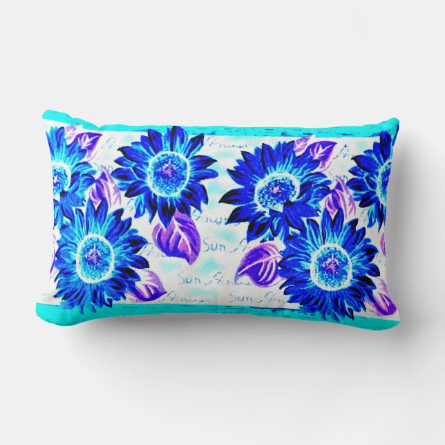 Wacky Sunblommor Lumbarkudde (Framsida)