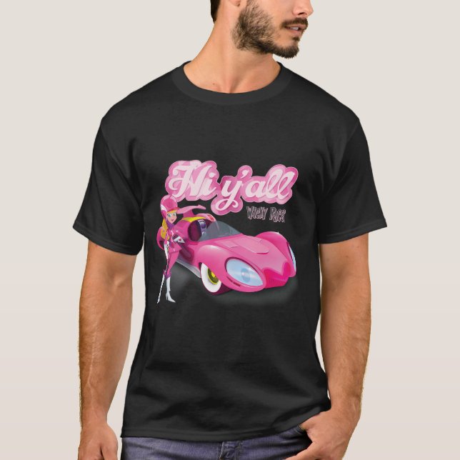 Wacky Tävling Penelope Pitstop Hi Y'All T Shirt (Framsida)
