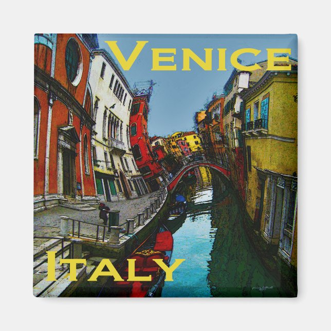 Wacky Travel Gifts - Venedig Magnet (Framsidan)