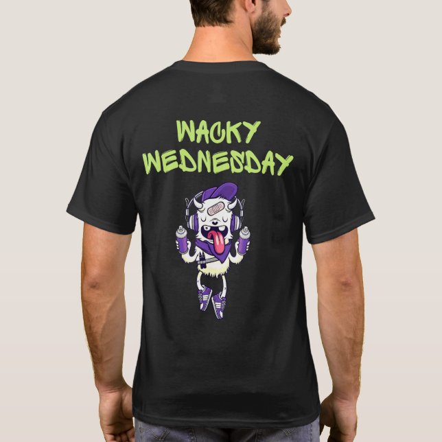 Wacky Wednesday Mismatch Day T Shirt (Baksida)