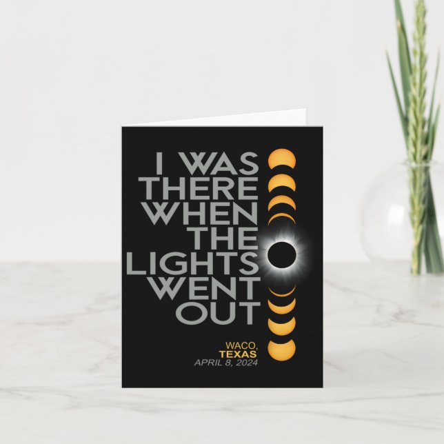 Waco 2024 Solar Eclipse 2024 040824 Eclipse Kort (Framsida)