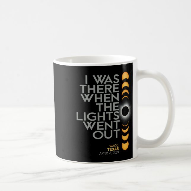 Waco 2024 Total Solar Eclipse Totality Kaffemugg (Höger)