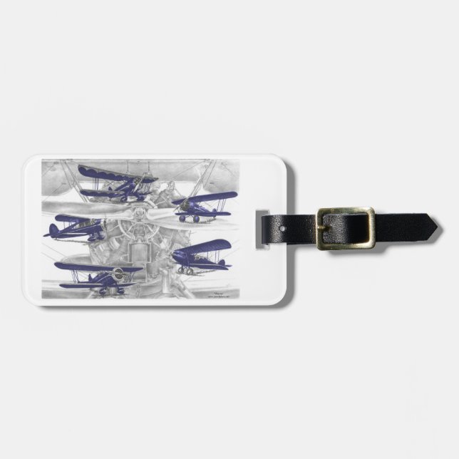 Waco Biplane Bagagebricka (Horisontell Framsida)