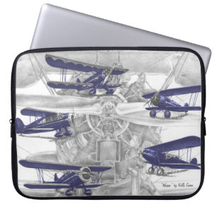Waco Biplane Laptop Fodral