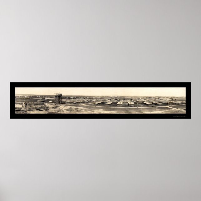 Waco Camp MacArthur Photo 1918 Poster (Framsidan)