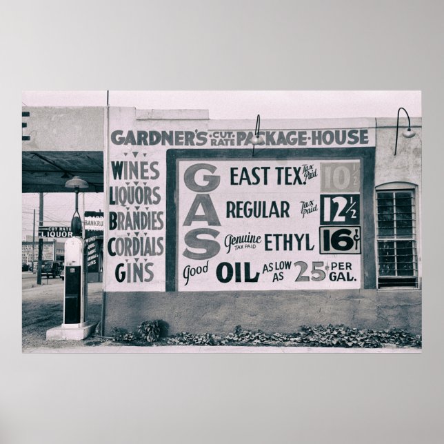 WACO GAS STATION 1939 POSTER (Framsidan)