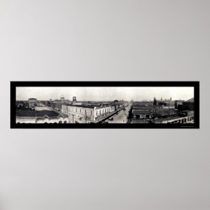 Waco Texas Panview foto 1910 Poster