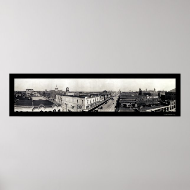 Waco Texas Panview Photo 1910 Poster (Framsidan)