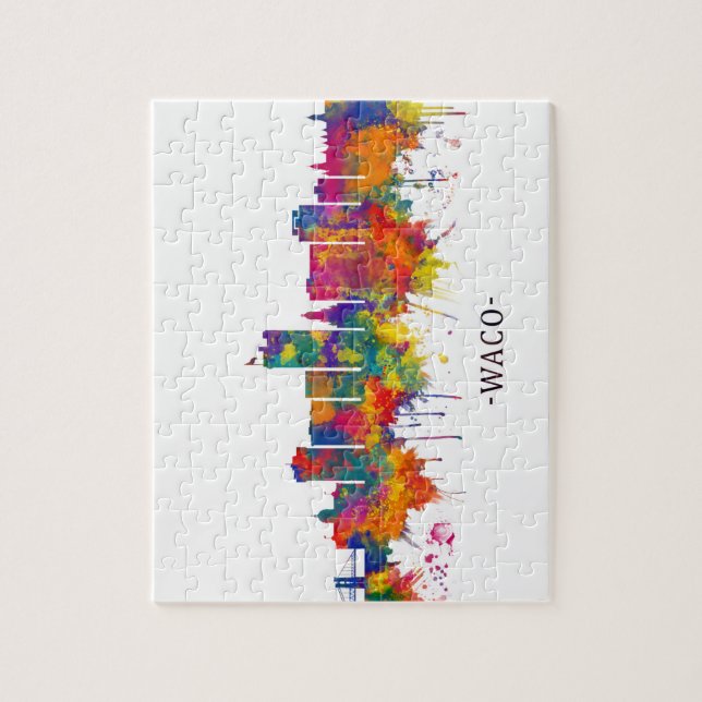 Waco Texas Skyline Pussel (Vertikal)