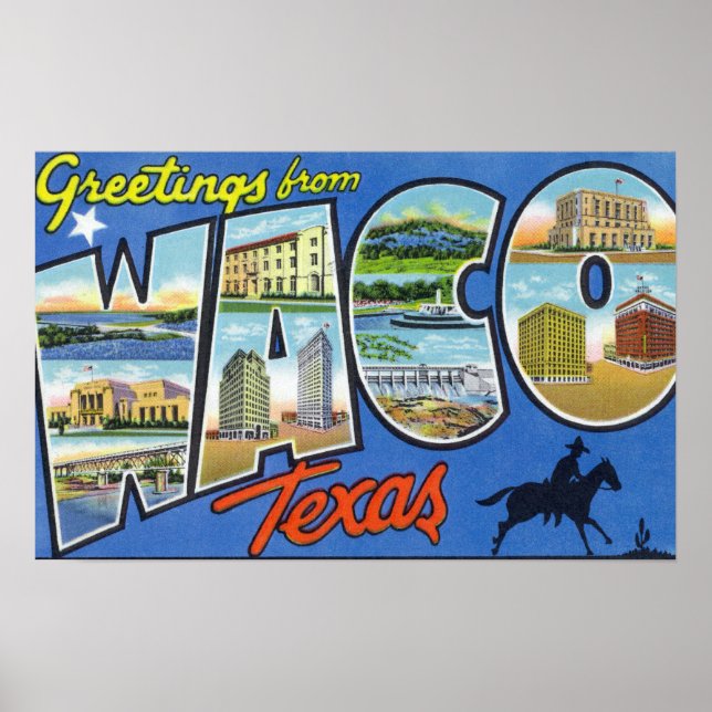 Waco, TexasLarge Brev ScenesWaco, TX 2 Poster (Framsidan)
