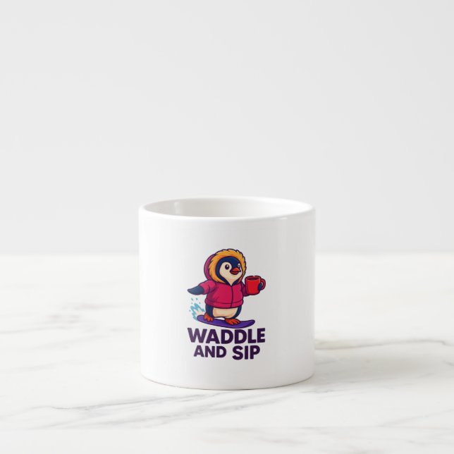 Waddle and Sip   Espressomugg (Framsidan)