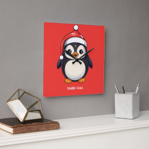 Waddle Claus Fyrkantig Klocka