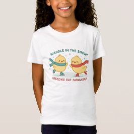 Waddle in the Snow Chicks Kids Shirt | Cute Winter T