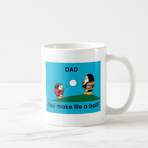 Waddles pappa gör livet i boll mugg