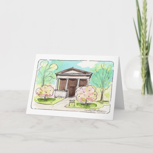 Wade Chapel på ett mappat kort för Lakeview-kyrkog (Framsida)