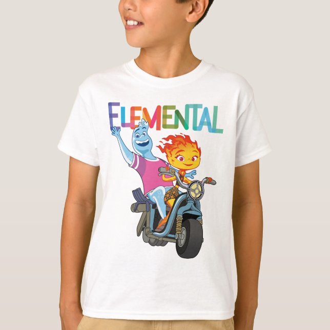 Wade Ember Elemental Motorcykel T Shirt (Framsida)