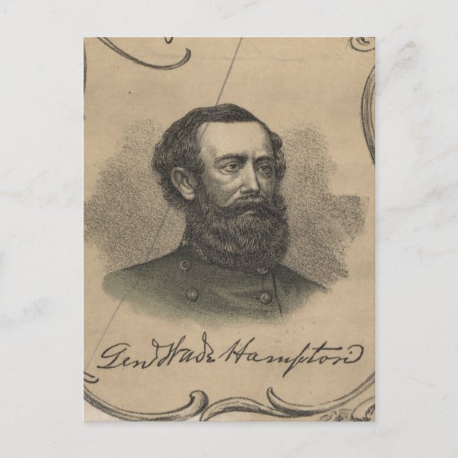 Wade Hampton III Vykort (Framsida)