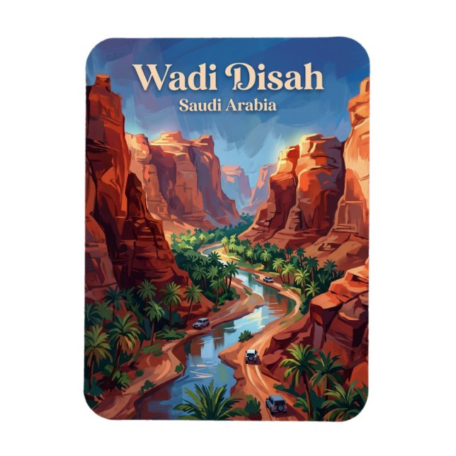 Wadi Disah Saudiarabien Magnet (Vertikal)