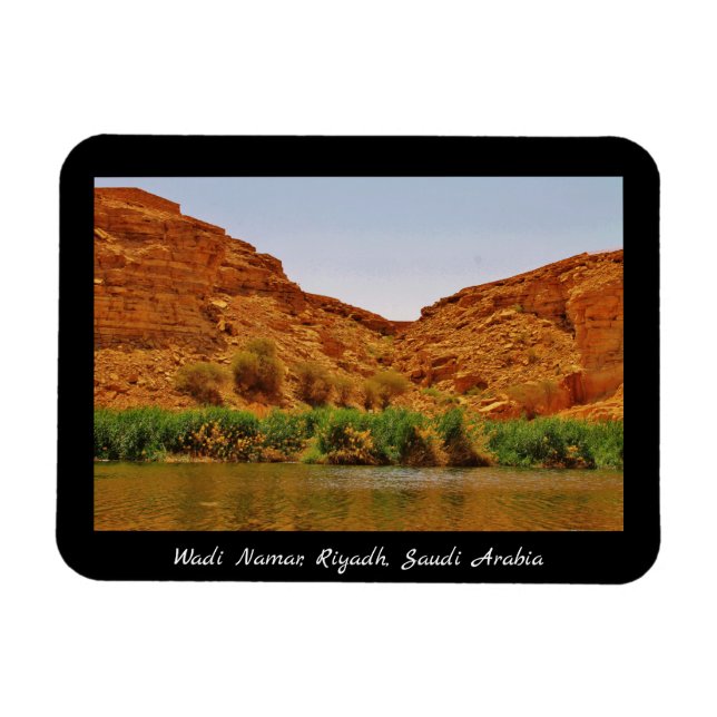 Wadi Namar, Riyadh, Saudiarabien Magnet (Horisontell)