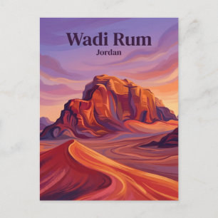 Wadi Rum Jordan Vykort