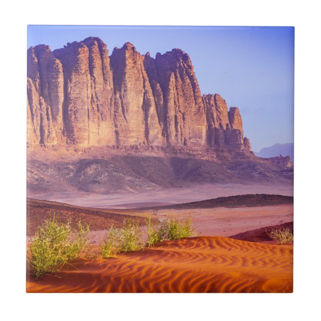 Wadi Rum-öknen i Jordanien, Helgdag Kakelplatta (Framsidan)