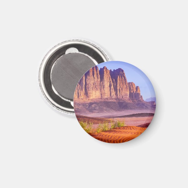 Wadi Rum-öknen i Jordanien, Helgdag Magnet (Front/Back)